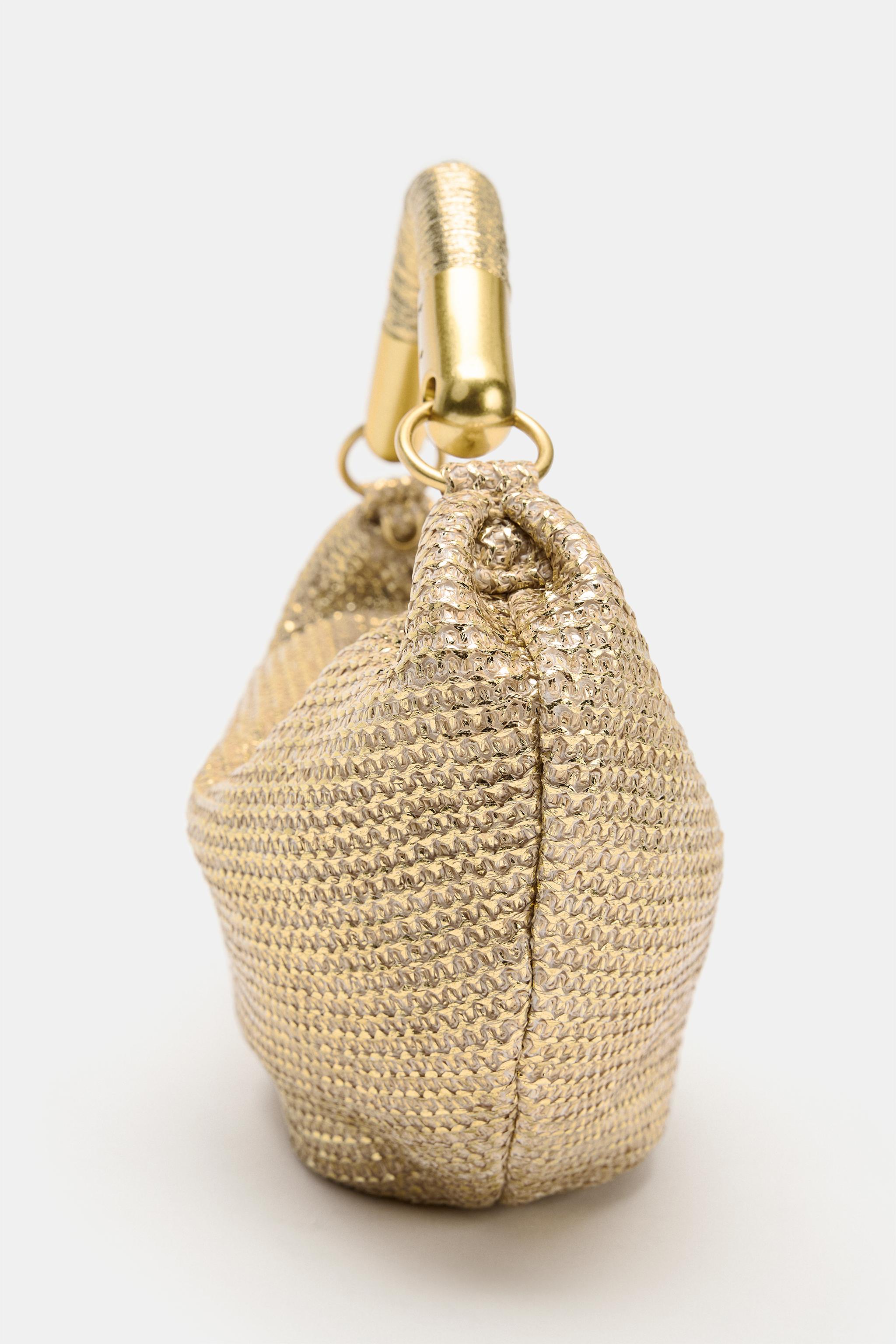 SAC À MAIN EFFET MÉTALLISÉ